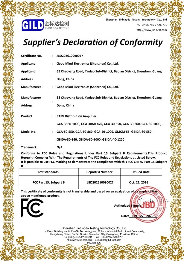 FCC Cert FCC Cert